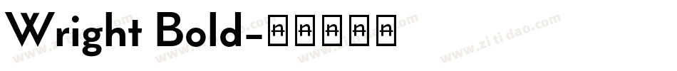 Wright Bold字体转换